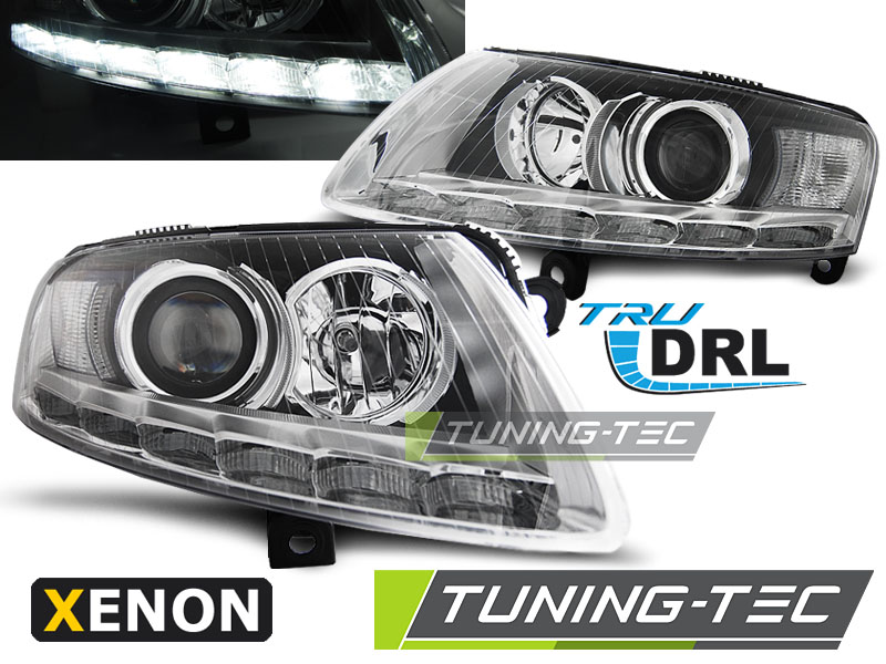 ΦΑΝΑΡΙΑ ΕΜΠΡΟΣ ΜΕ LED ΗΜΕΡΑΣ ΧΡΩΜΙΟΥ AUDI Α6 C6 04'-08'