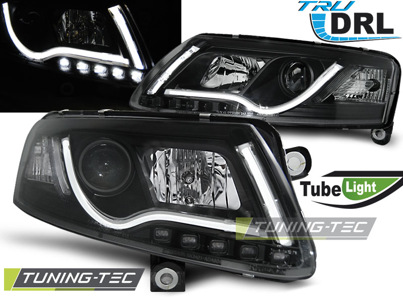 ΦΑΝΑΡΙΑ ΕΜΠΡΟΣ REAL LED/TUBE LIGHT ΜΑΥΡΑ AUDI Α6 C6 04'-08'