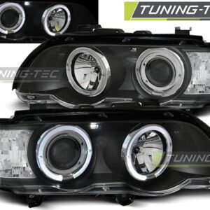 Φανάρια ANGEL EYES ΜΑΥΡΑ για BMW X5 E53 09.99-10.03