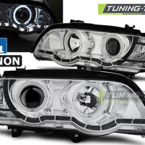 XENON Φανάρια ANGEL EYES χρωμίου για BMW X5 E53 09.99-10.03