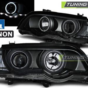 XENON Φανάρια ANGEL EYES ΜΑΥΡΑ για BMW X5 E53 09.99-10.03