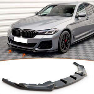 G30 LCI Max V1 Front Lip Piano Black Vacuum Plastic / 2020 - 2023